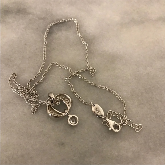 Sterling White Zircon Necklace by Fossil - Picture 8 of 8